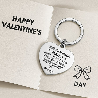 Personalized Grandson Keychain from Grandma