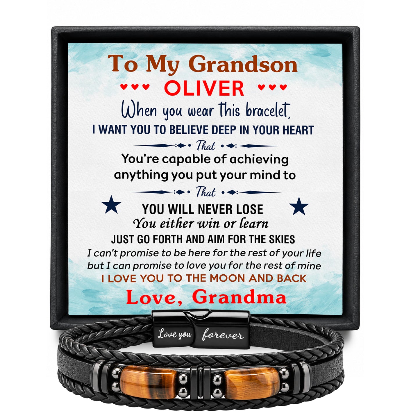 Great Grandson Bracelet Personalized Gift from Great Grandma