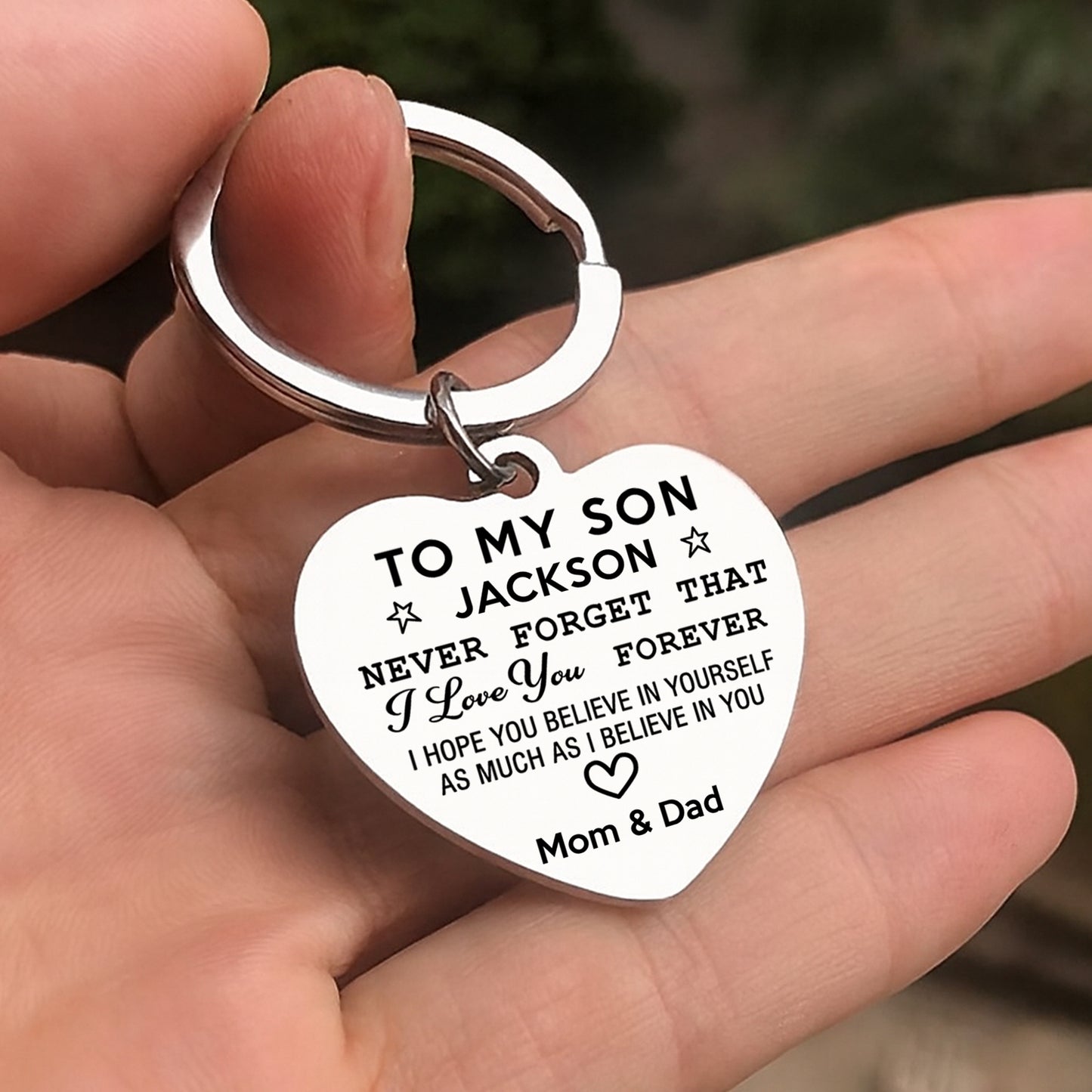 Personalized Grandson Keychain from Grandma